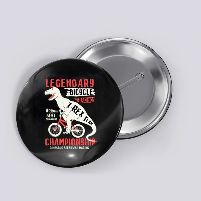 T-Rex Funny Bicycle Racing Button