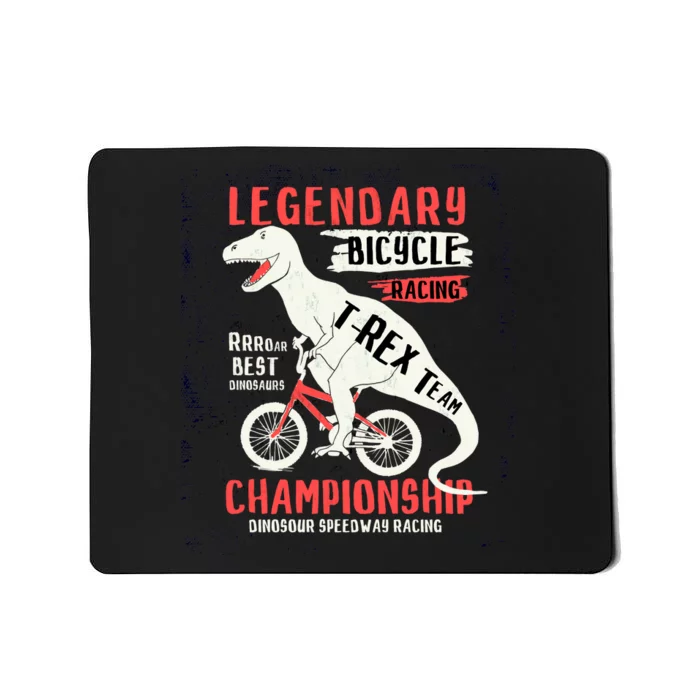 T-Rex Funny Bicycle Racing Mousepad