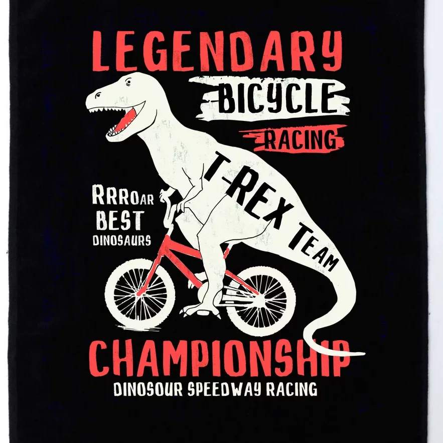 T-Rex Funny Bicycle Racing Platinum Collection Golf Towel