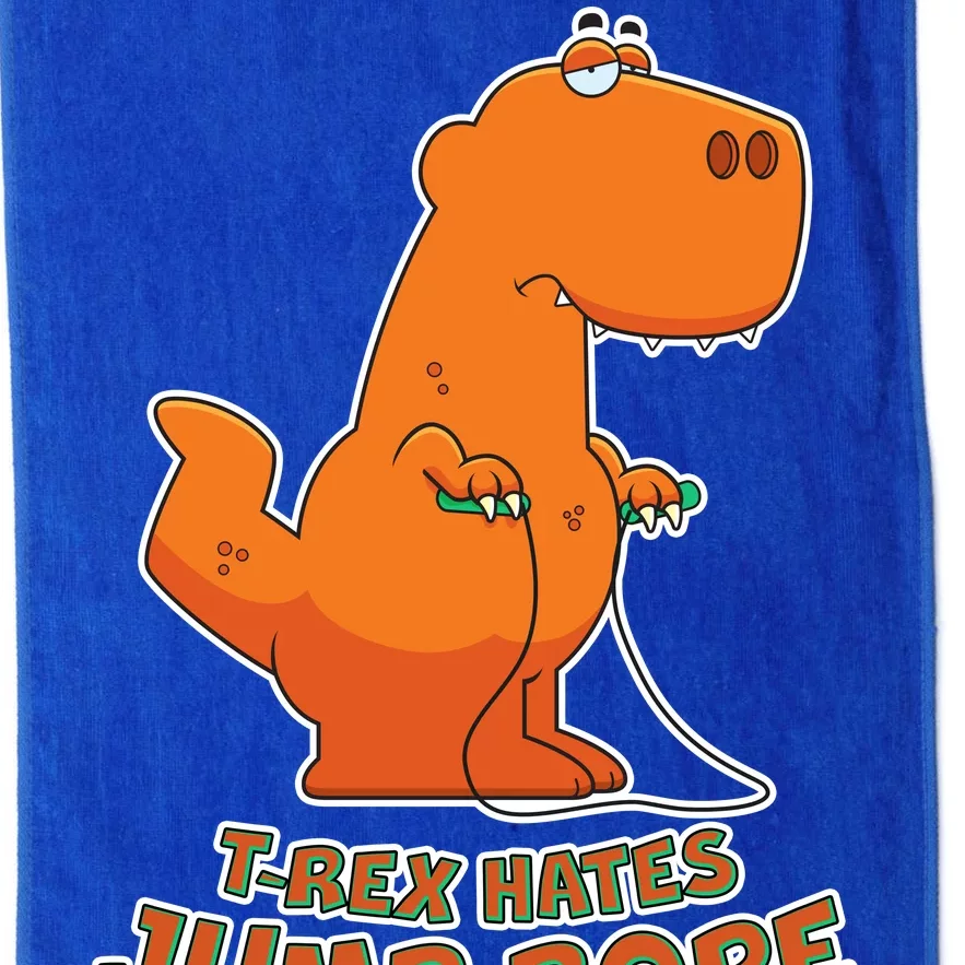 T-Rex Hates Jump Rope Platinum Collection Golf Towel