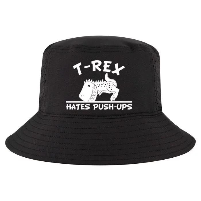 T-Rex Hates Push-Ups Funny Fitness Gym Design Cool Comfort Performance Bucket Hat