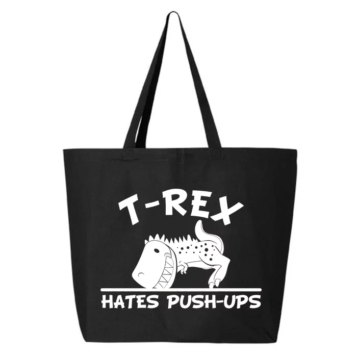 T-Rex Hates Push-Ups Funny Fitness Gym Design 25L Jumbo Tote