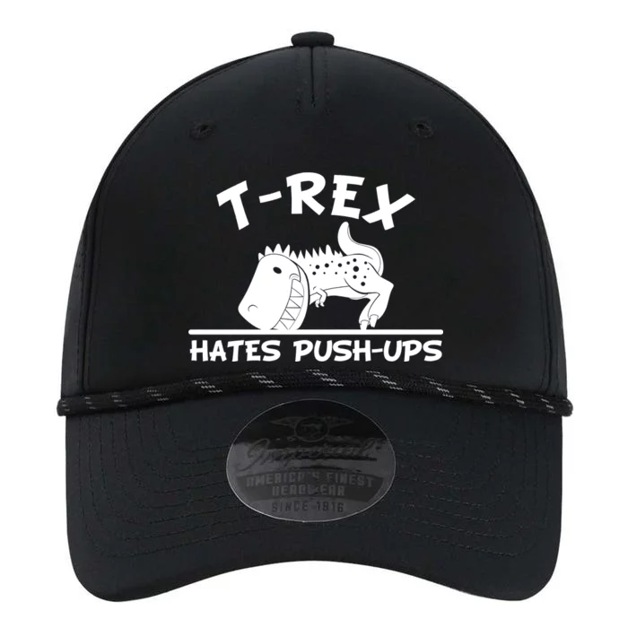 T-Rex Hates Push-Ups Funny Fitness Gym Design Performance The Dyno Cap