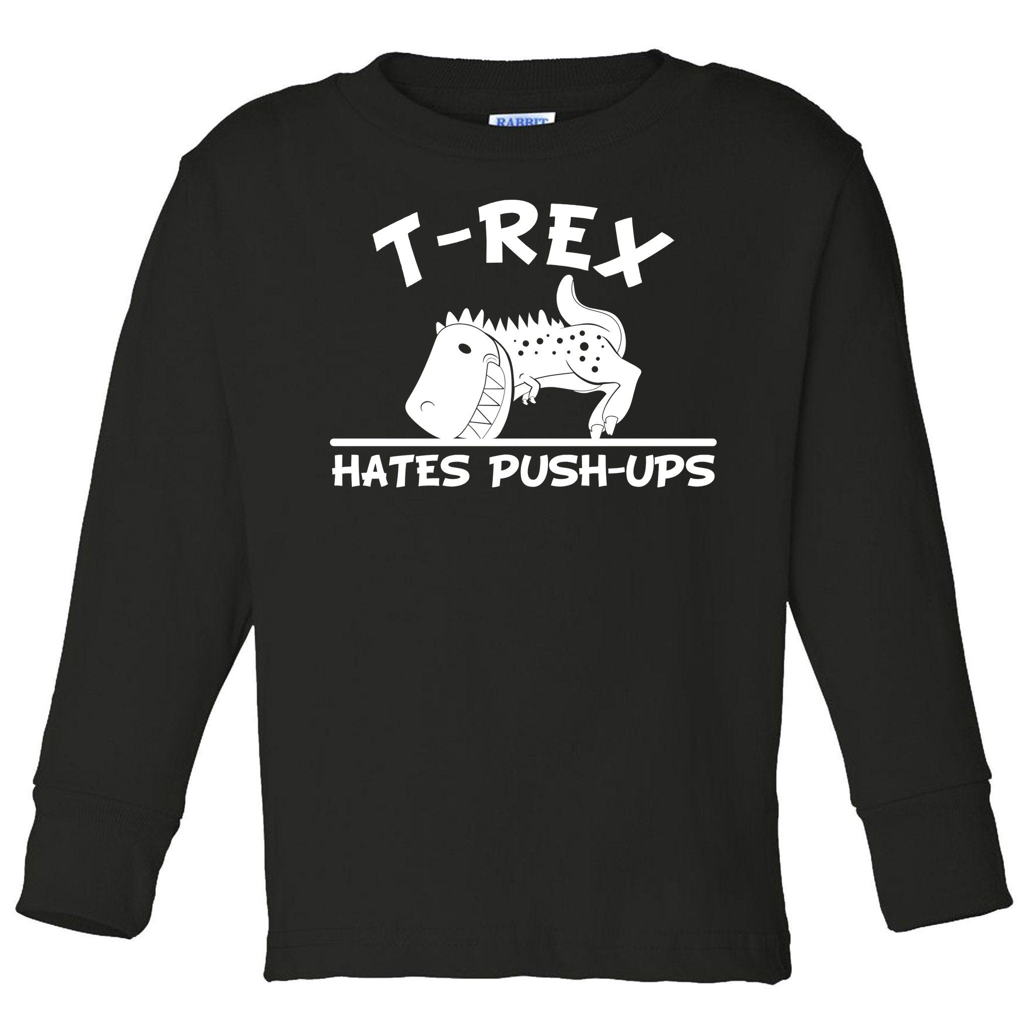 Unisex T. rex Hates Push Ups T-Shirt - Heather Green