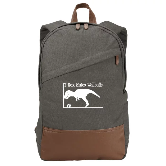 T-Rex Hates Wallballs Cotton Canvas Backpack