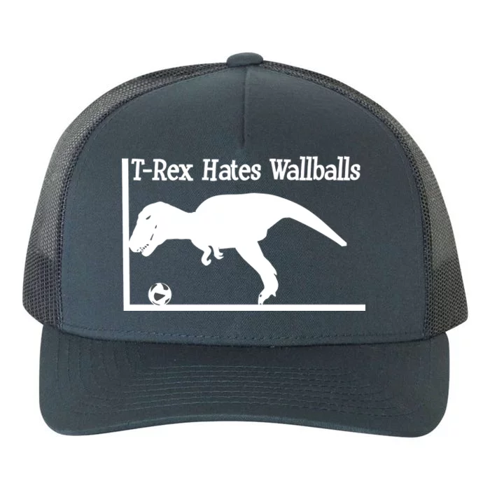 T-Rex Hates Wallballs Yupoong Adult 5-Panel Trucker Hat