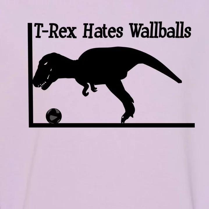 T-Rex Hates Wallballs Garment-Dyed Sweatshirt