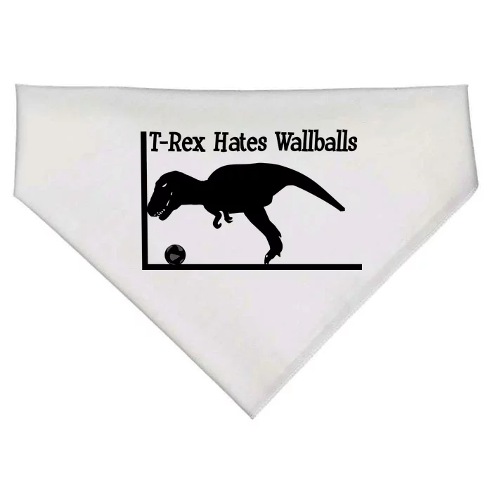 T-Rex Hates Wallballs USA-Made Doggie Bandana