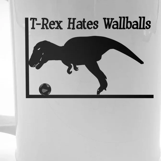 T-Rex Hates Wallballs Front & Back Beer Stein