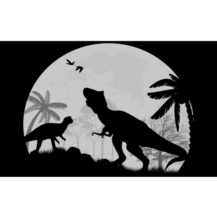 T-Rex In The Moon Bumper Sticker