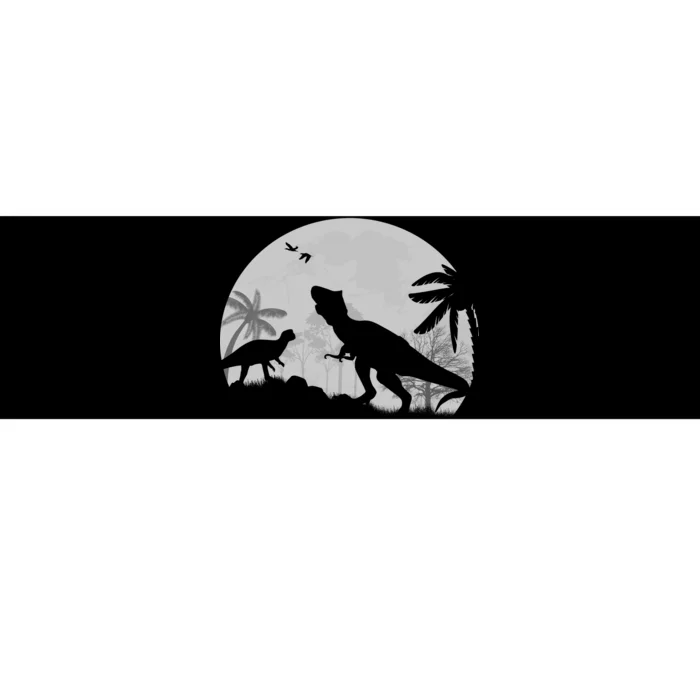 T-Rex In The Moon Bumper Sticker