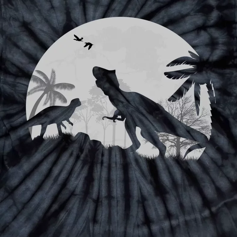 T-Rex In The Moon Tie-Dye T-Shirt