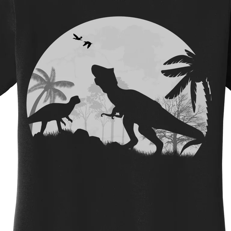 T-Rex In The Moon Women's T-Shirt