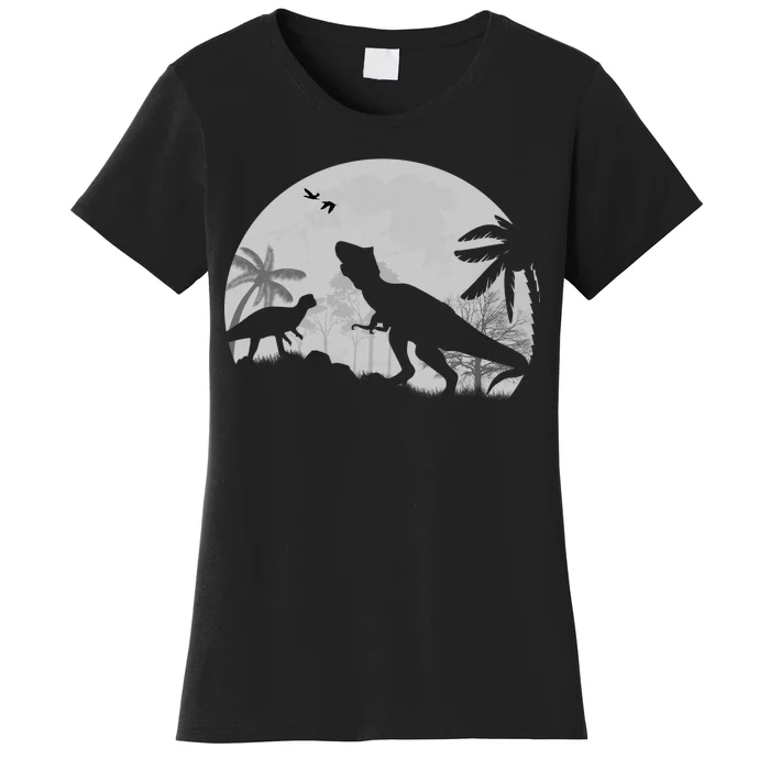 T-Rex In The Moon Women's T-Shirt