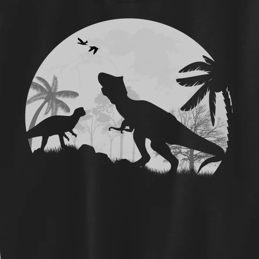 T-Rex In The Moon Kids Sweatshirt