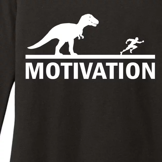 T-Rex Motivation Womens CVC Long Sleeve Shirt