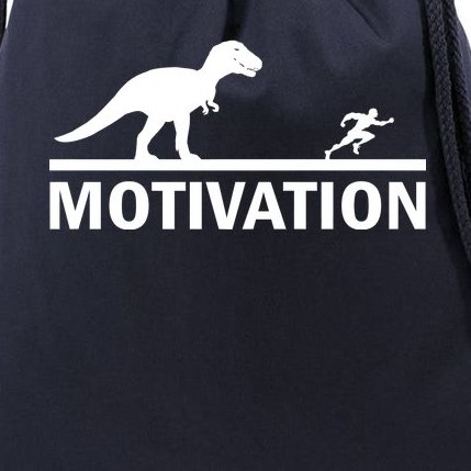 T-Rex Motivation Drawstring Bag