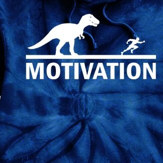 T-Rex Motivation Tie Dye Hoodie