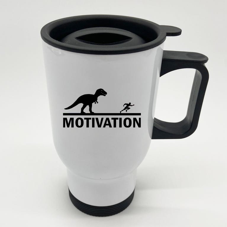 T-Rex Motivation Stainless Steel Travel Mug
