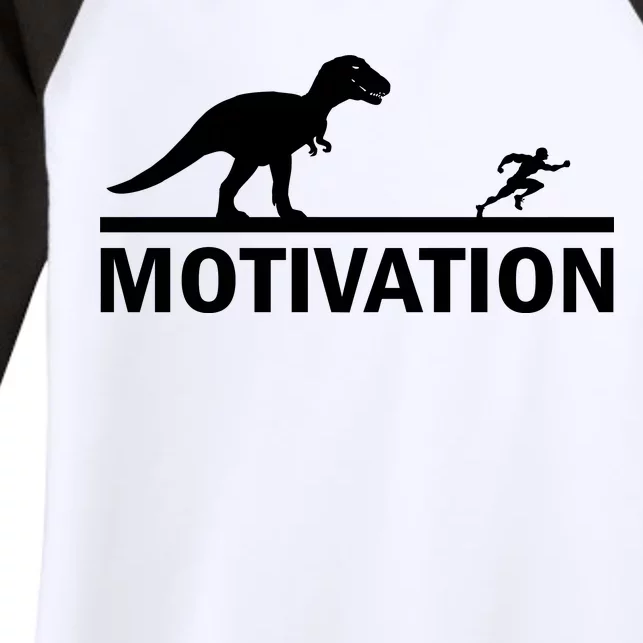 T-Rex Motivation Women's Tri-Blend 3/4-Sleeve Raglan Shirt