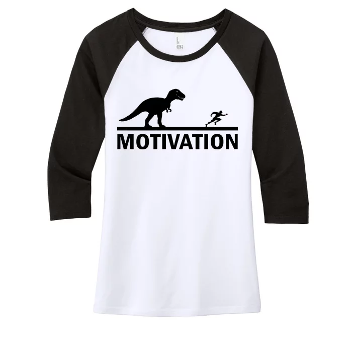 T-Rex Motivation Women's Tri-Blend 3/4-Sleeve Raglan Shirt