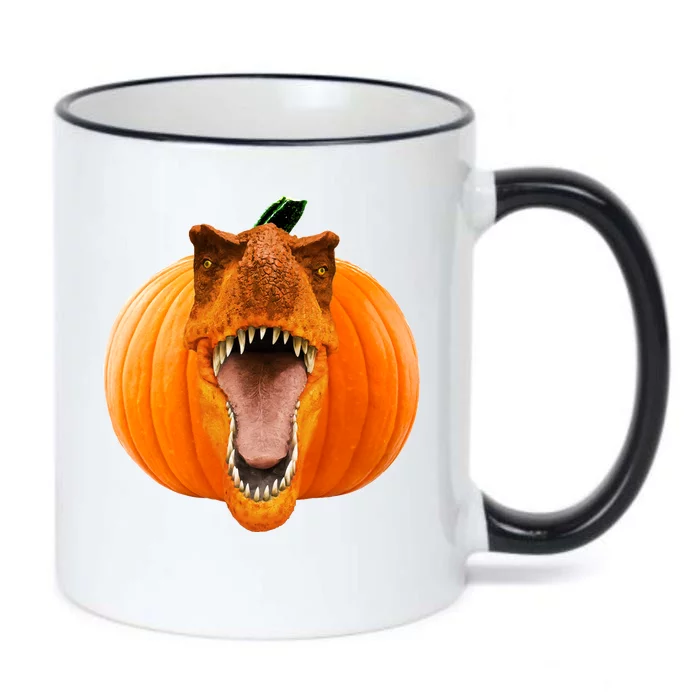 T-REX Pumpkin Face Black Color Changing Mug