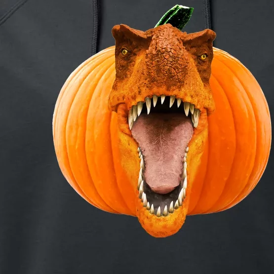 T-REX Pumpkin Face Performance Fleece Hoodie