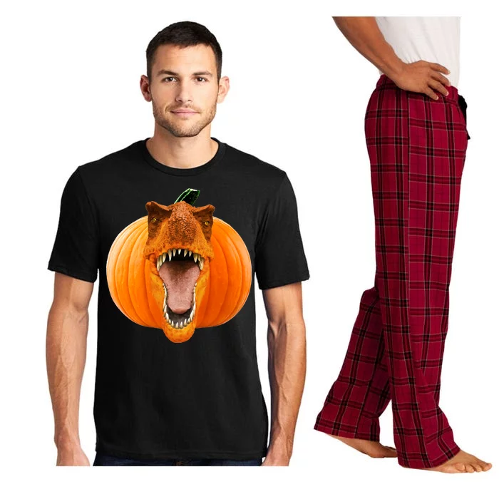 T-REX Pumpkin Face Pajama Set