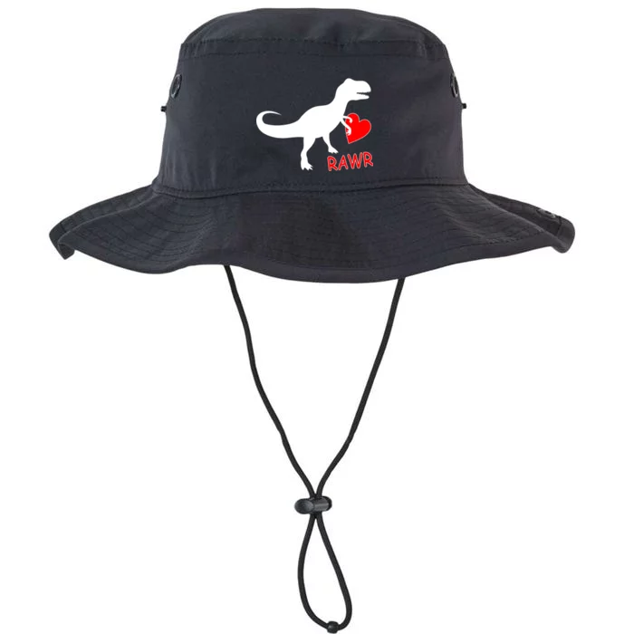 T-Rex Rawr Heart Dinosaur Valentine's Day Legacy Cool Fit Booney Bucket Hat