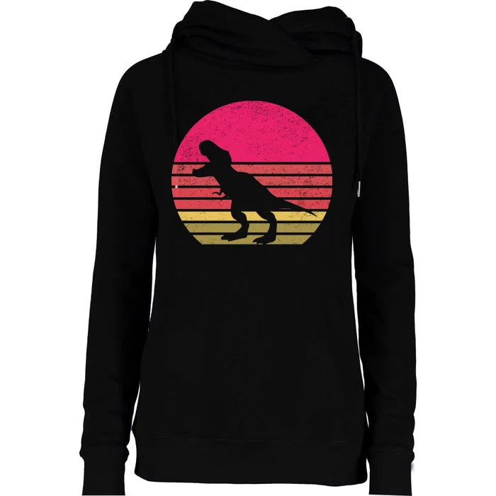 T-Rex Retro Womens Funnel Neck Pullover Hood