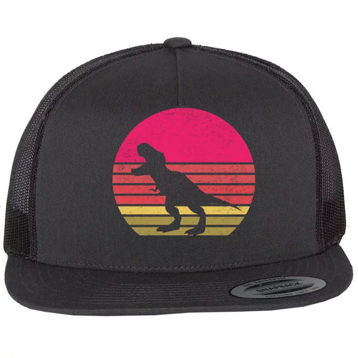 T-Rex Retro Flat Bill Trucker Hat