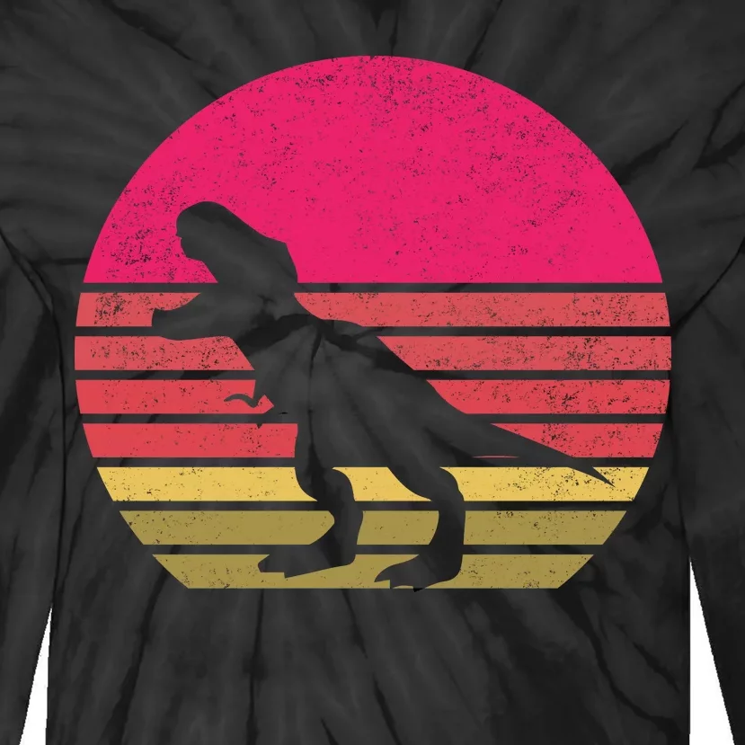 T-Rex Retro Tie-Dye Long Sleeve Shirt