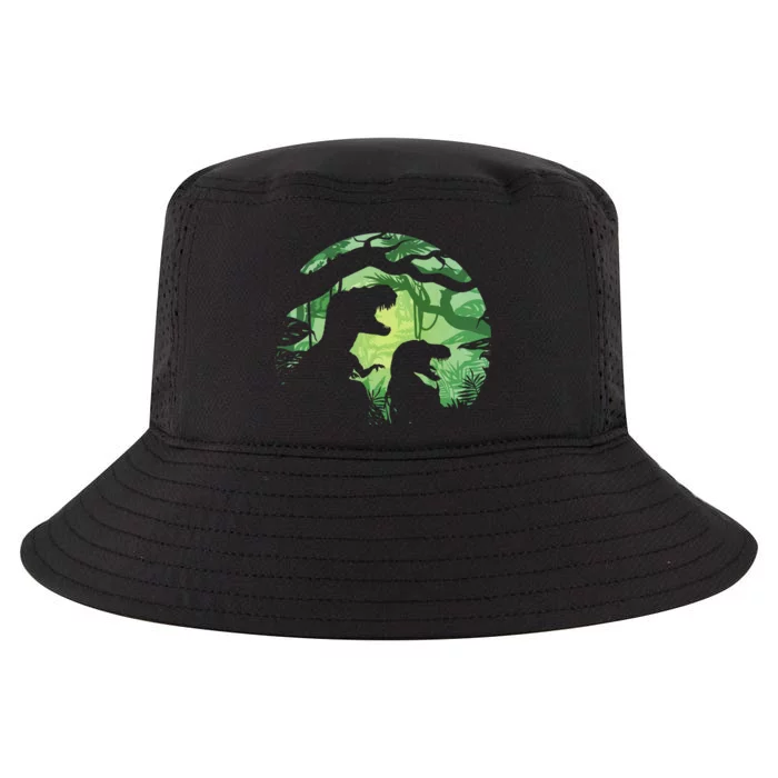 T-Rex Silhouette Cool Comfort Performance Bucket Hat