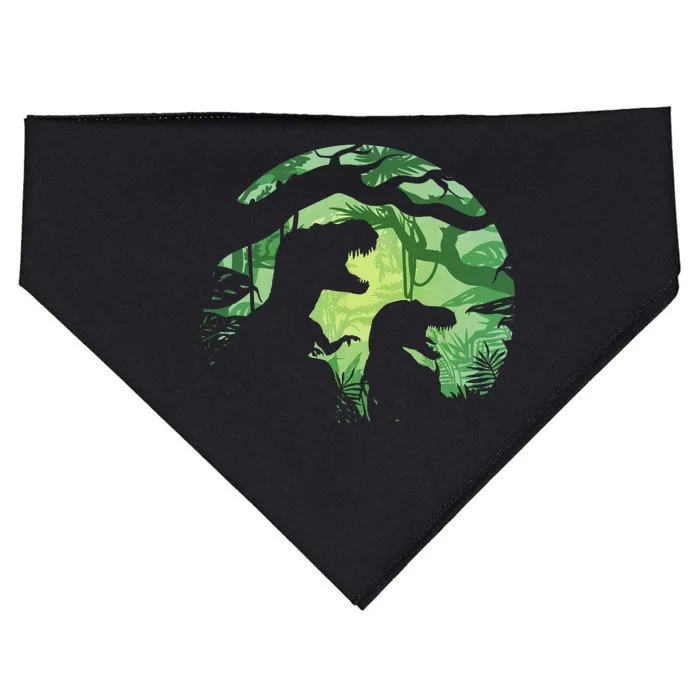 T-Rex Silhouette USA-Made Doggie Bandana