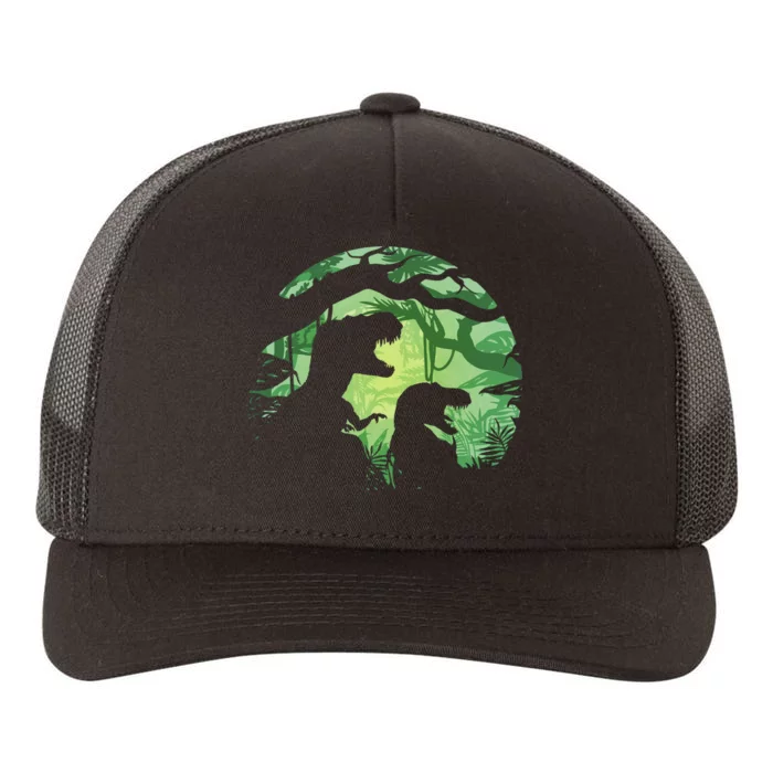 T-Rex Silhouette Yupoong Adult 5-Panel Trucker Hat