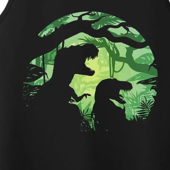 T-Rex Silhouette Performance Tank