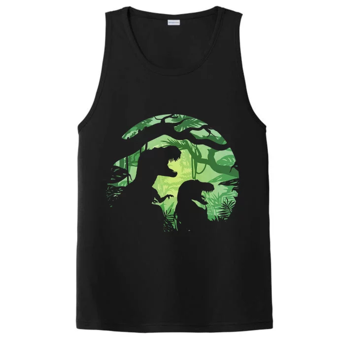 T-Rex Silhouette Performance Tank