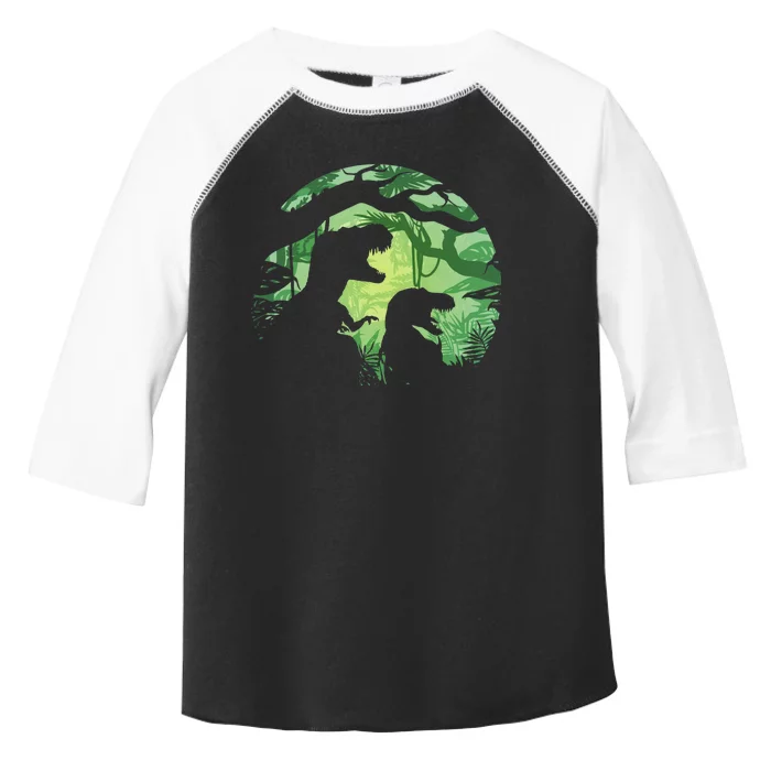 T-Rex Silhouette Toddler Fine Jersey T-Shirt