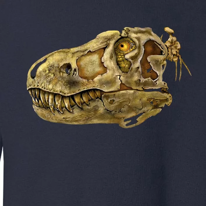 T-Rex Skull Skeleton Head Toddler Sweatshirt