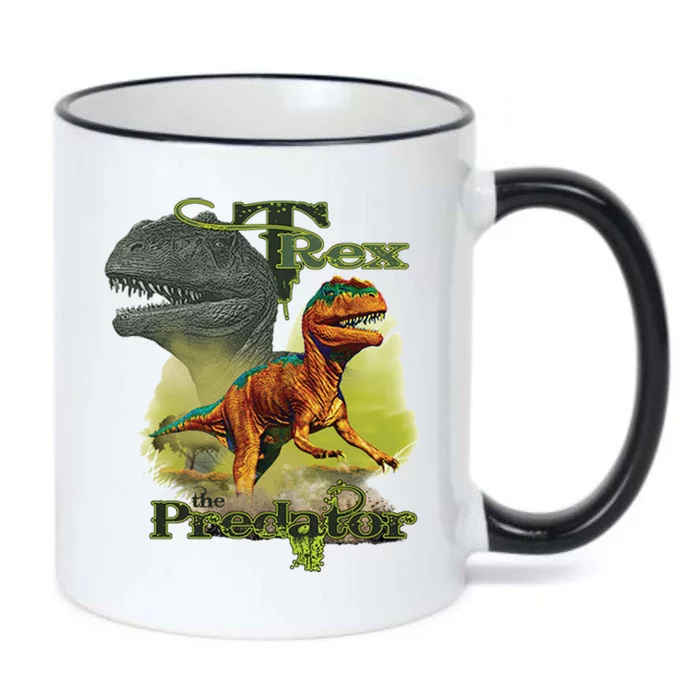 T-Rex The Predator 3D Puff Embossed Black Color Changing Mug