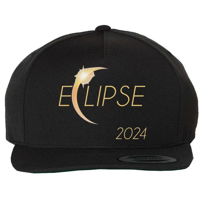 Totality 04 08 24 Total Solar Eclipse 2024 America Wool Snapback Cap