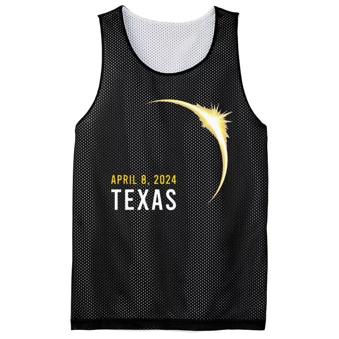 Totality 04 08 24 Total Solar Eclipse 2024 Texas Mesh Reversible Basketball Jersey Tank