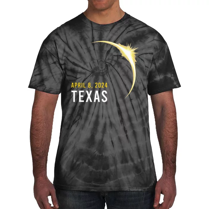 Totality 04 08 24 Total Solar Eclipse 2024 Texas Tie-Dye T-Shirt