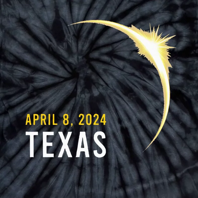 Totality 04 08 24 Total Solar Eclipse 2024 Texas Tie-Dye T-Shirt