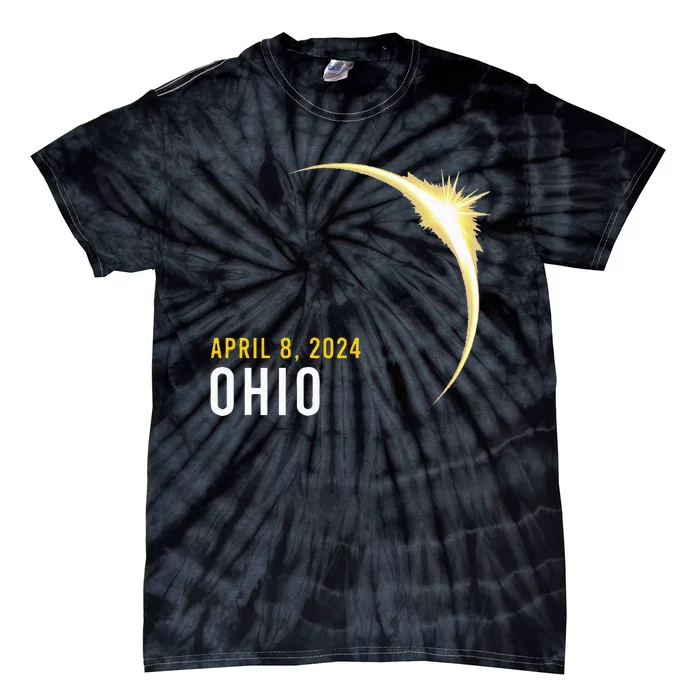 Totality 04 08 24 Total Solar Eclipse 2024 Ohio Tie-Dye T-Shirt