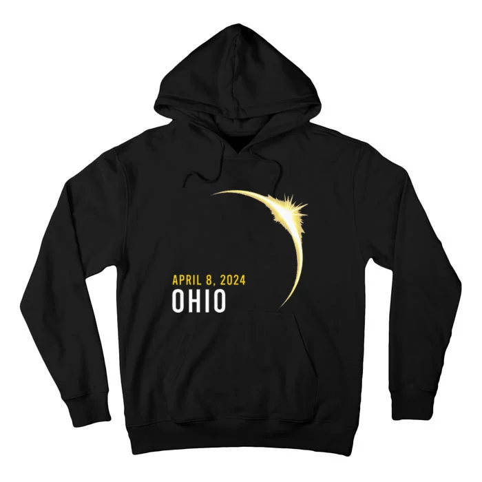 Totality 04 08 24 Total Solar Eclipse 2024 Ohio Tall Hoodie