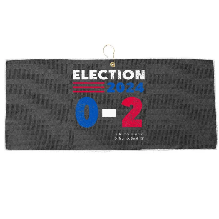 Trump 02 2024 Us Flag Election 2024 Large Microfiber Waffle Golf Towel