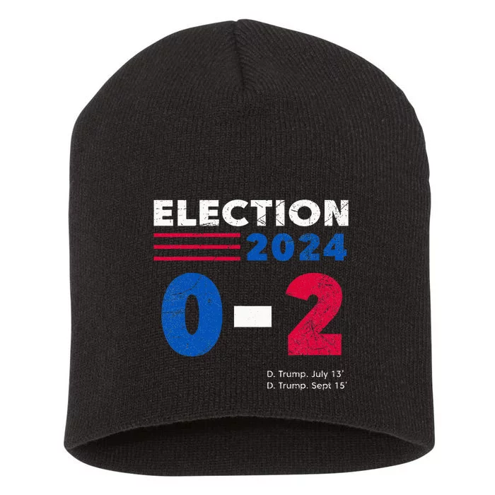 Trump 02 2024 Us Flag Election 2024 Short Acrylic Beanie