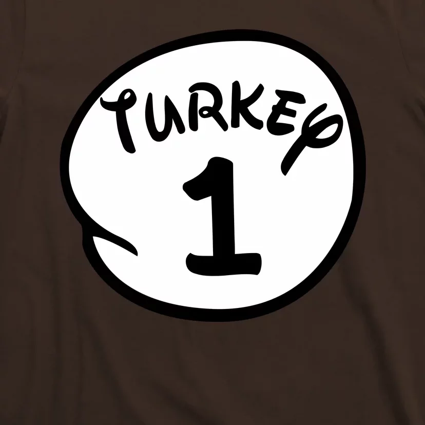 Turkey 1 2 3 Funny Thanksgiving Matching T-Shirt