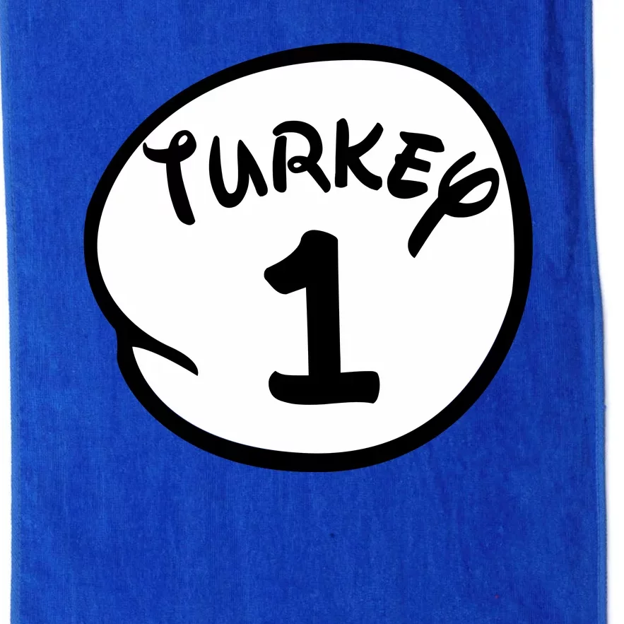 Turkey 1 2 3 Funny Thanksgiving Matching Platinum Collection Golf Towel